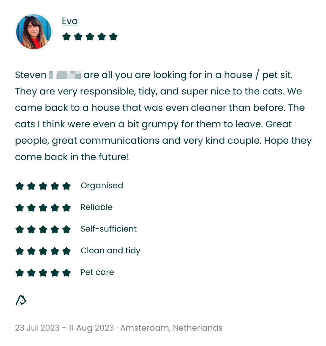 TrustedHousesitters review — Amsterdam