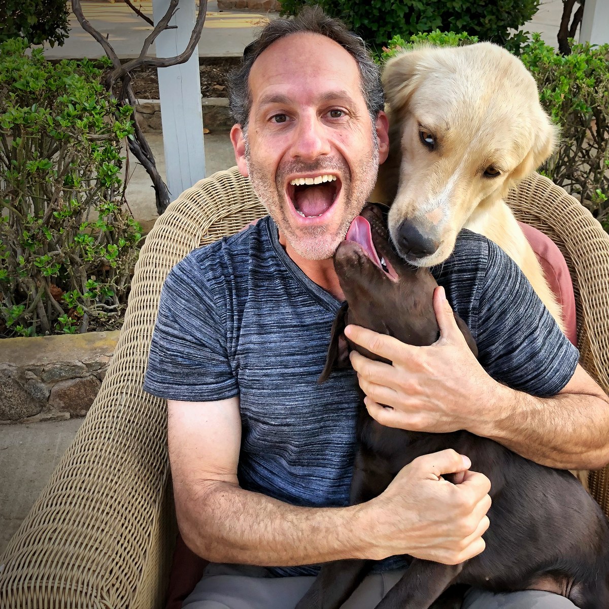 Cappucino and Jax in Escondido, California